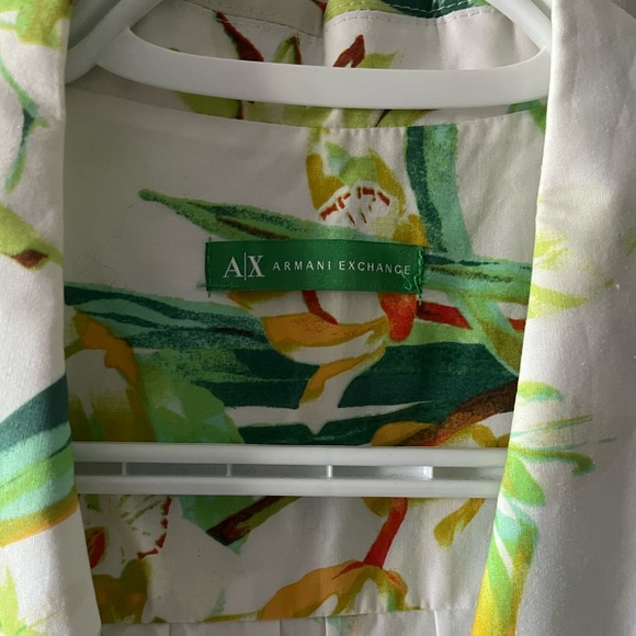 Armani Exchange A|X | Tropical Print Sleeveless Romper | Size 8 (approx.) - Picture 3 of 8